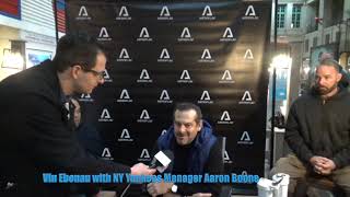Vin Ebenau interviews New York Yankees manager Aaron Boone