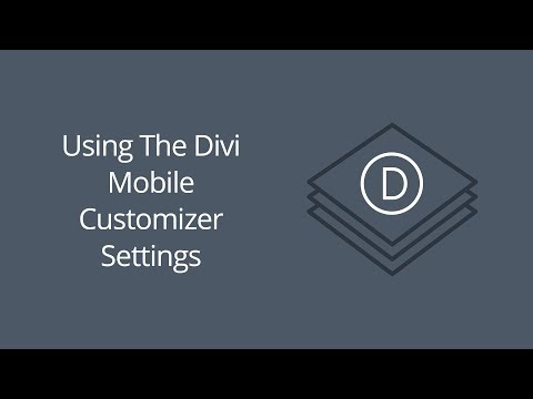 Using The Divi Mobile Customizer Settings