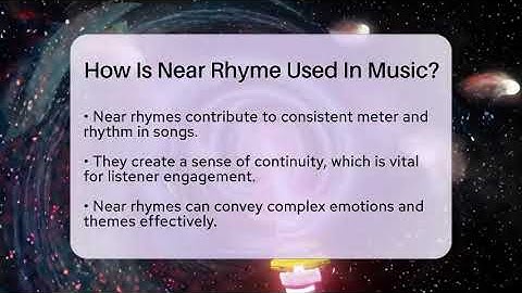 How Is Near Rhyme Used In Music? - The Prose Path