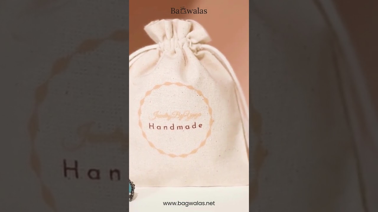 Cotton Drawstring Packaging Pouch | Bagwalas 