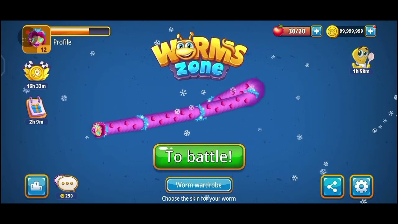 Worms Zone io Biggest Snake New Record 2025| Saamp Wala Game oggy jack 