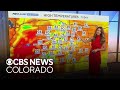 A little relief from the heat across Colorado, but its short lived with more 90s by the weekend