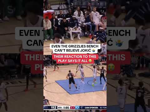 Even the Grizzlies' bench was amazed by this Joker dime!