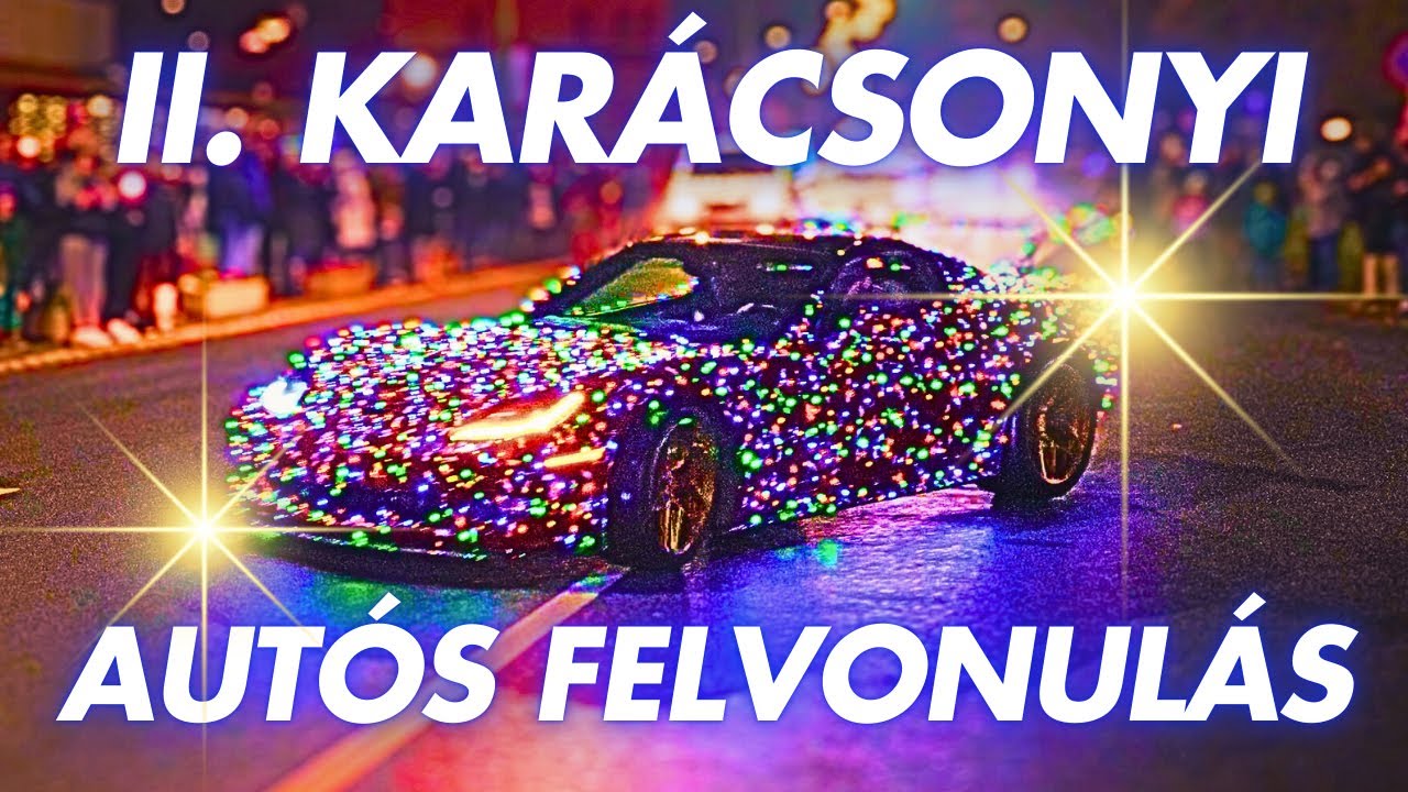 II. Balatonalmádi Karácsonyi autós felvonulás - Hitelesített Magyar Rekord!