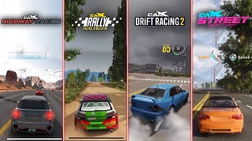 CarX Highway Racing VS CarX Rally VS CarX Drift Racing 2 VS CarX Street [ 4K 60 FPS