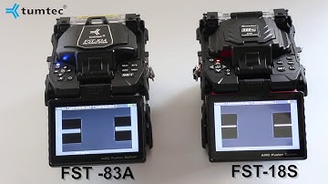 The fiber display effect for core alignment(FST-83A) & clad alignment(FST-18S)