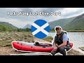 Scotland roadtrip day 3 packrafting fishing  wild camping on loch etive