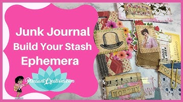 What Are Clusters, How to Make Ephemera Clusters, Junk Journal Ideas, Junk Journal Ephemera
