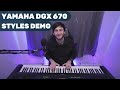 Yamaha DGX-670 - STYLE function demo - sounds played and explained - Arranger function explained.