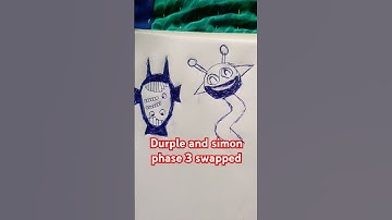 Durple and simon phase 3 swapped #sprunki #simon #durple #shorts