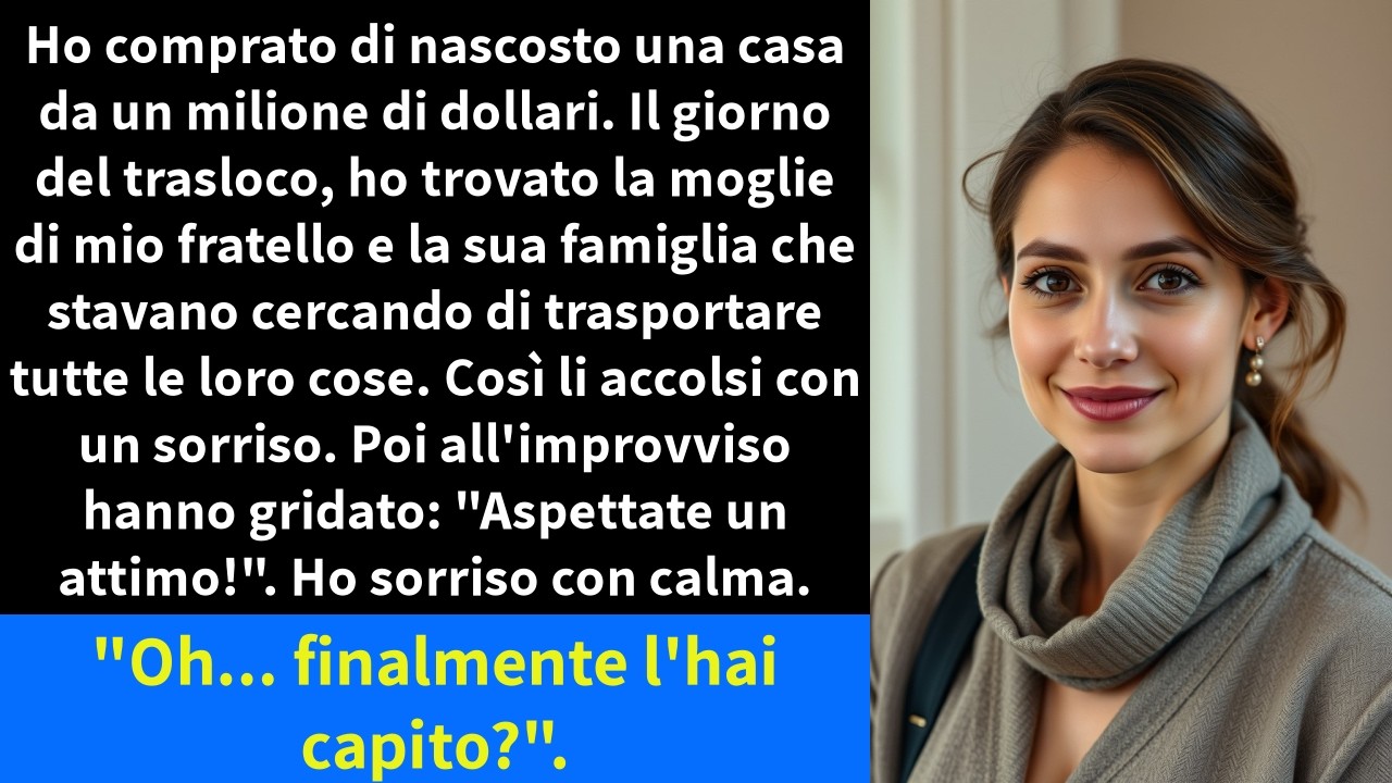 Il camion dei traslochi era già parcheggiato davanti alla casa che avevo comprato in segreto quando sono arrivata. Mia cognata Kelsey stava sul portico e indicava le stanze come se fosse sua....