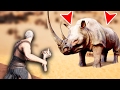 FIGHTING A GIANT RHINO! (Conan Exiles Gameplay)