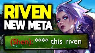 HOW TO 1V9 TOPLANE VS NEW META SHEN - SEASON 10 RIVEN GAMEPLAY GUIDE League of Legends