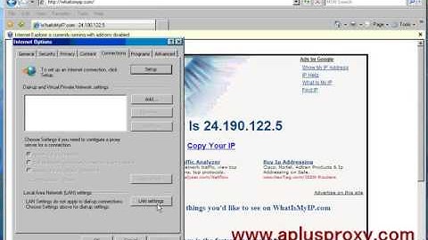 How to Config Proxy Server in IE7