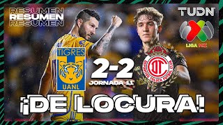 Resumen y goles | Tigres 2-2 Toluca | AP2023-J11 | Liga Mx | TUDN