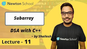 Subarray | DSA with C++ | Episode 11 | Shailesh Yogendra