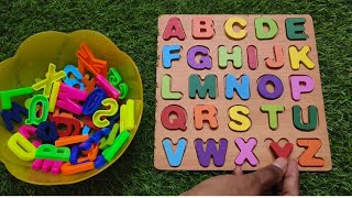 Learn ABC Puzzle Help Me Find The Alphabet Letters Preschool Learning ABC s