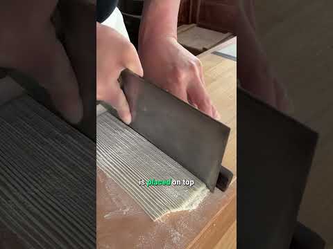 Cutting Soba Noodles By Hand
