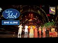 Contestants     devotional performance  indian idol  sing along