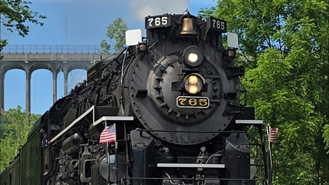 Up Close Perspective: Nickel Plate Road #765 Highballs Through