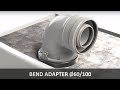 BEND ADAPTER Ø60/100 for condensing boilers