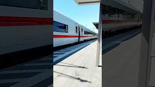 Durchfahrt ICE 4 Bahnhof Leipzig-Messe #züge #trainspotting #train
