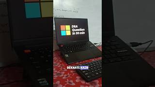 Can I Solve Microsoft DSA Question in 30 Minutes? 😤 | Day 7 of Coding | #leetcode #vlog #microsoft