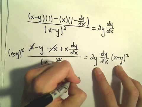 Implicit Differentiation - More Examples #4