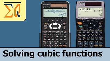 Sharp EL-W516 EL-W516x EL-W516XBSL solving cubic functions