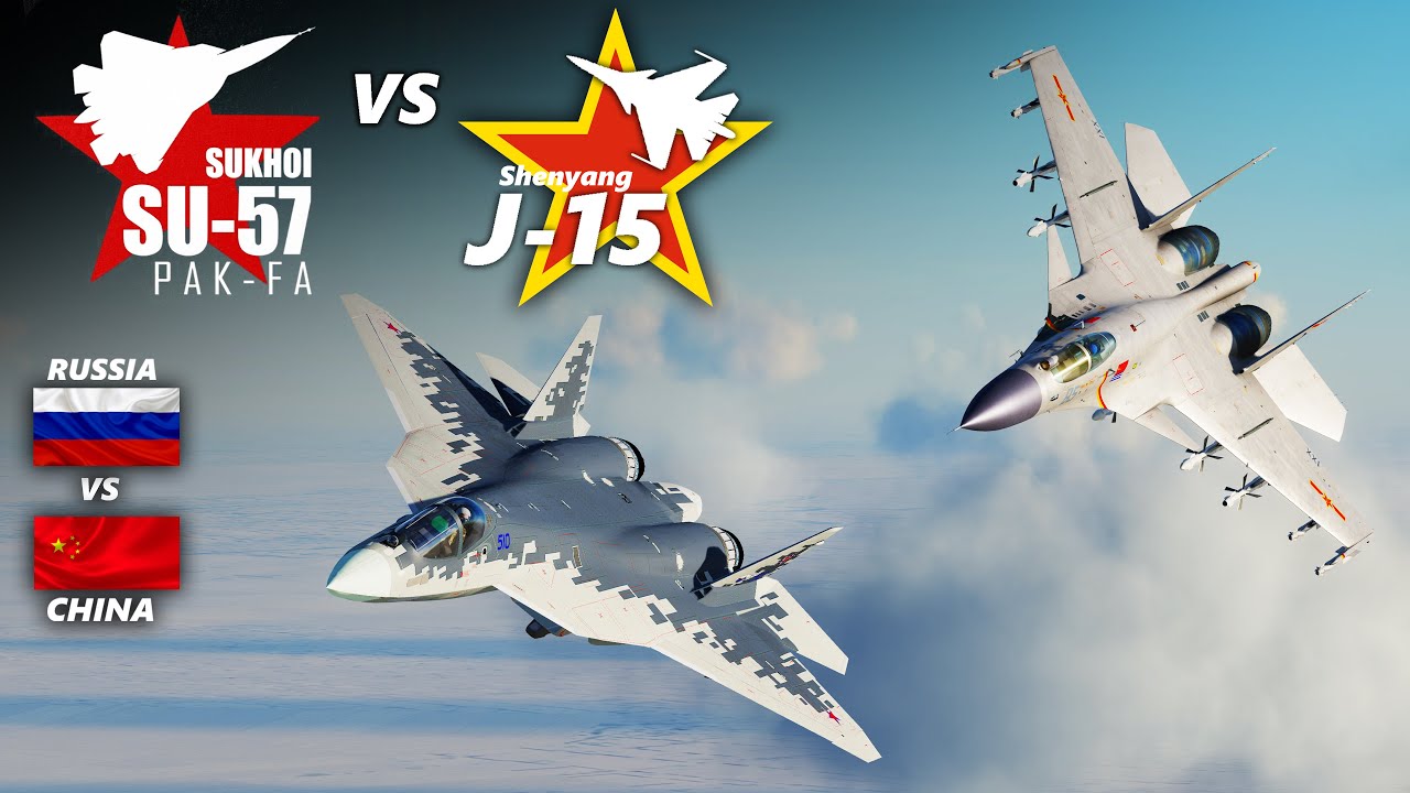 Russian Su-57 Felon Vs Chinese J-15 Flanker-X Dogfight | Digital Combat  Simulator | DCS | - YouTube