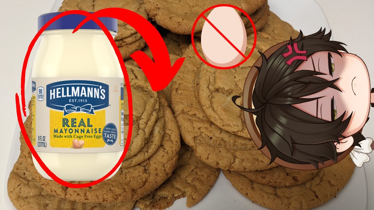Mayo Egg Substitute Peanut Butter Cookies Egg Shortage Recipe YouTube