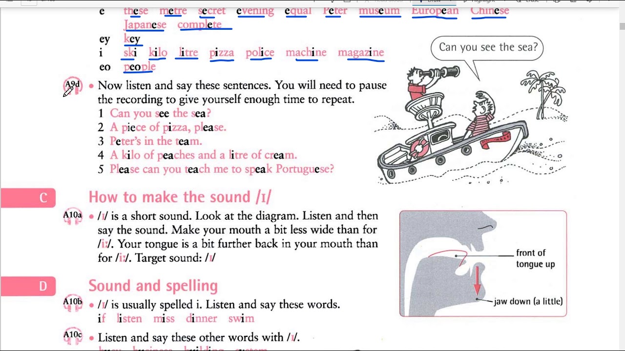 Unit 02 - Pizza for dinner - /iː/ and /ɪ/ sounds