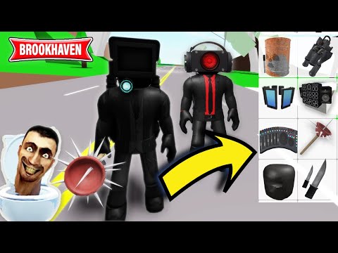 How To Turn Into Skibidi Toilet In Roblox Brookhaven! * Id Codes - Ep 70 Part 2
