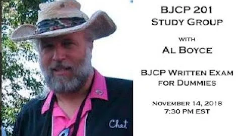 Al Boyce Webinar - Hacking the BJCP Written Exam
