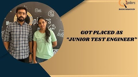 Congratulations " VAIBHAVI.S " for getting placed as "  JUNIOR TEST ENGINEER"