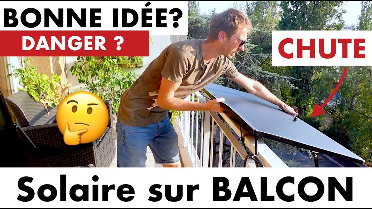 PRODUIRE SON ELECTRICITÉ SUR SON BALCON - REVOLUTION  PHOTOVOLTAIQUE . SUNOLOGY CITY