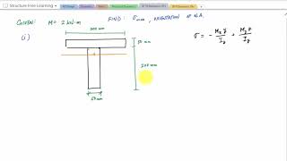 Reinforcement concrete design Unsymmetrical Bending Example