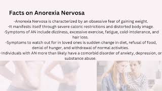 Anorexia Nervosa by Daveda, Emily, and Ashia for Mental Health