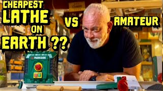 PARKSIDE WOOD LATHE - DAY ONE OF TURNING ! 🤪 - UNBOX - USE & REVIEW