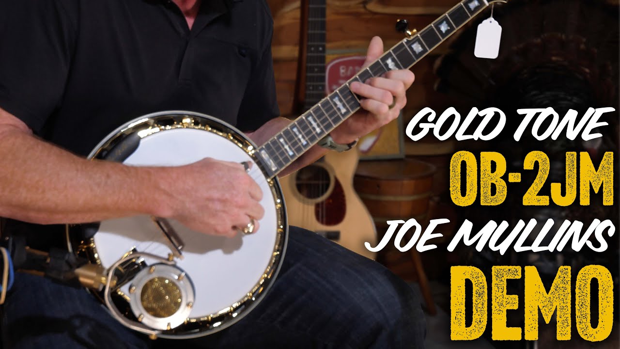 Демонстрация фирменной модели банджо Джо Маллинза Gold Tone OB-2!