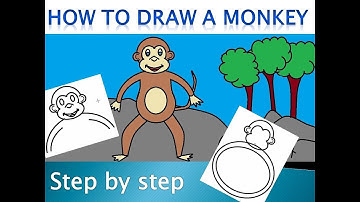 How to Draw a Monkey in ms paint