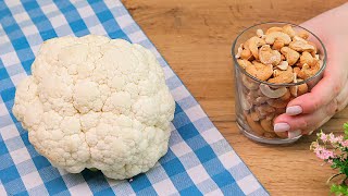 Cauliflower with cashews is better than meat! Simple and delicious cauliflower recipe!