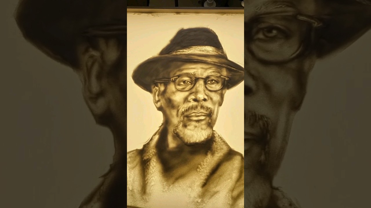 Morgan Freeman | Drawing with Sand 