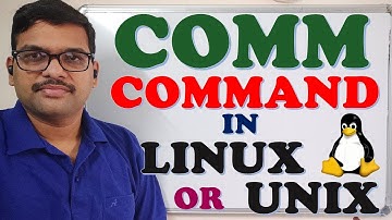 COMM COMMAND IN LINUX / UNIX || FILTERS IN UNIX || COMM IN LINUX || LINUX COMMANDS