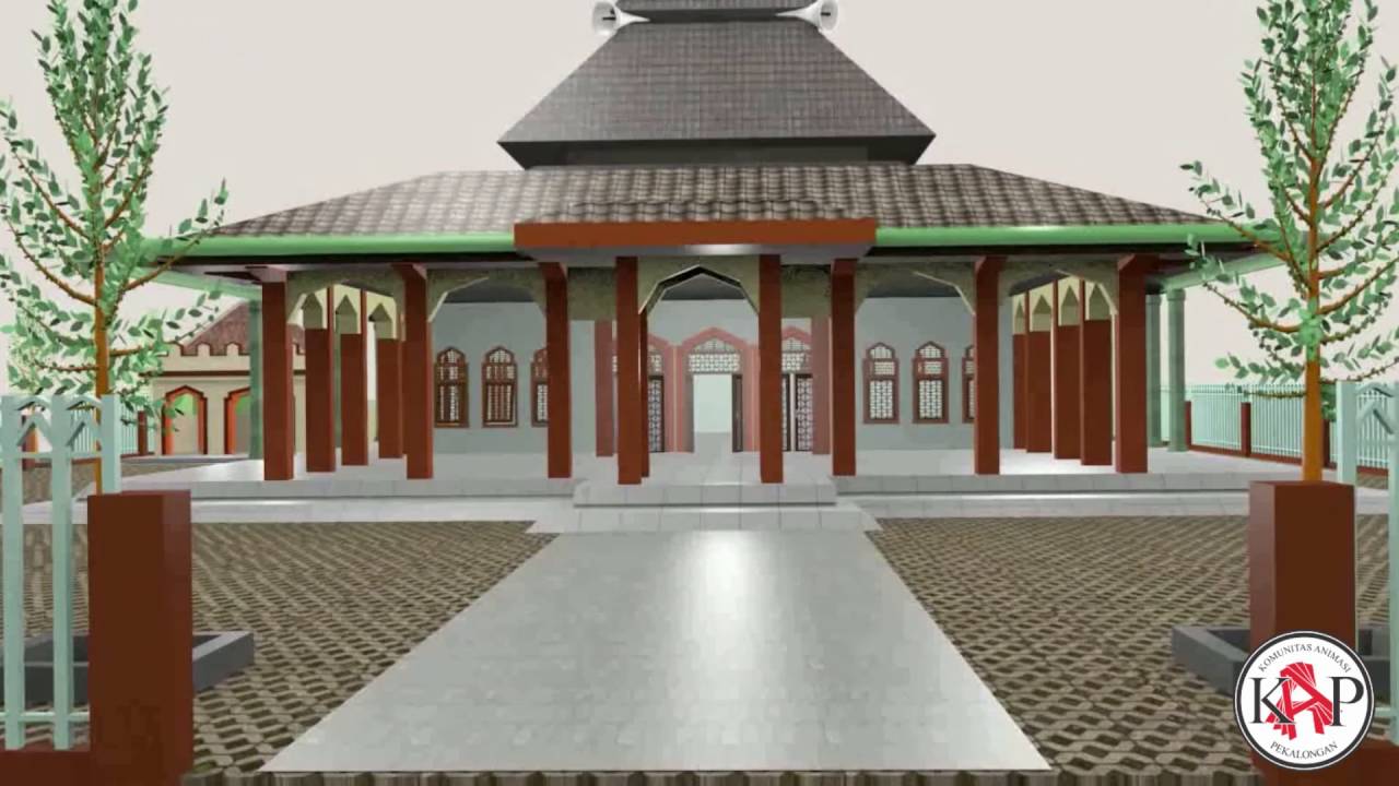 Modeling Animasi 3D Masjid Walisongo Pekalongan Blender YouTube