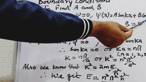 Particle in one dimensional box (Part-1)|BSc Physics