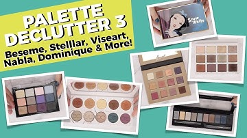 PART 3: High-End Eyeshadow Palette Declutter (+ Totals & Storage)