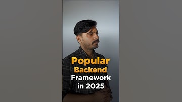 🔥Popular Backend Frameworks in 2025 #shorts #simplilearn