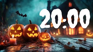 20 Minute Halloween Timer with Spooky Music for Classroom | Fun Countdown 👻