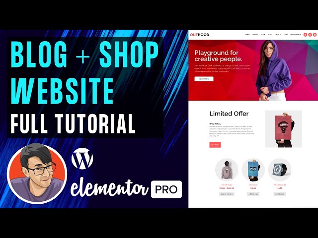 elementor full tutorial hello theme blog and woocommerce sh